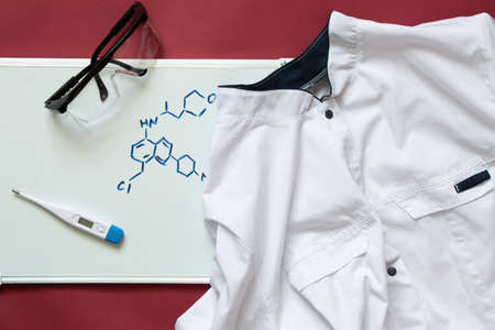 medical suit of a student studying for a doctor in Ukraine, medical uniform, healthの写真素材