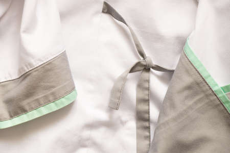 medical suit of a student studying for a doctor in Ukraine, medical uniform, health and protectionの写真素材