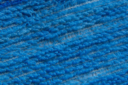blue towel macro backgroundの写真素材
