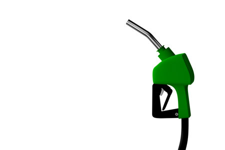 3D model of a green fuel gun on a white background, fuel gunの写真素材