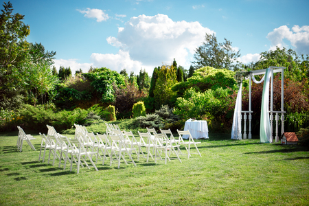 Wedding set up.の写真素材