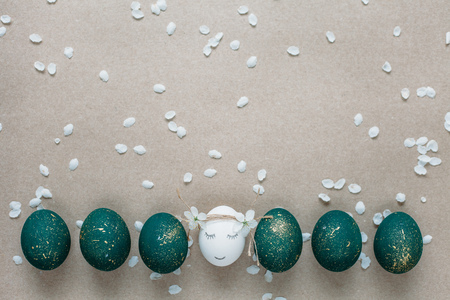 Background with easter eggs