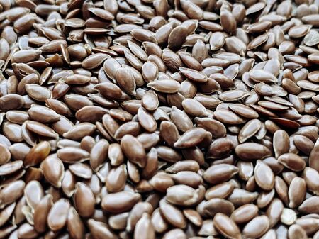 Chia seed texture, close-up. The concept of a healthy diet.の写真素材