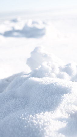 Natural winter background from snow falling on the ground