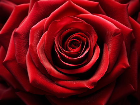 Close up texture of a red rose, natural red backgroundの素材