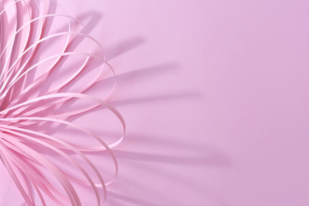 Holiday candy pink aesthetic abstract pastel banner, birthday greeting card, announcement, advertising template, poster. Barbiecore design trendsの写真素材