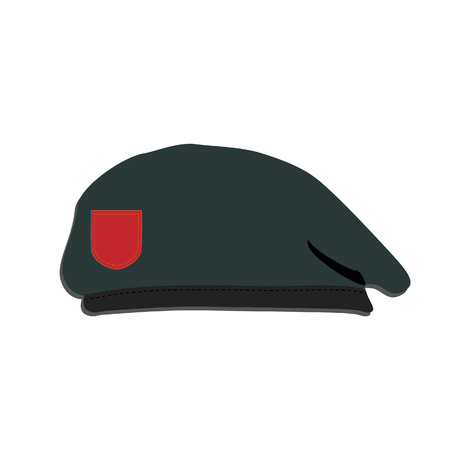 Illustration of army beret のイラスト素材