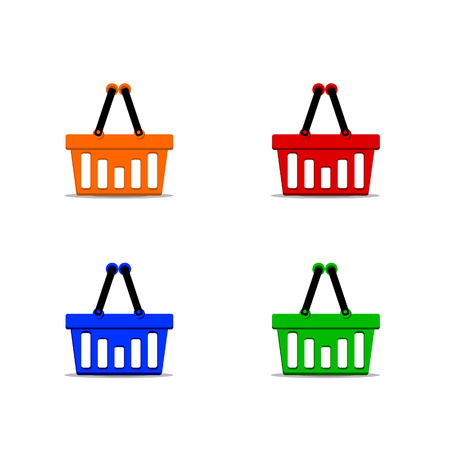 Illustration of basket, shopping basketのイラスト素材