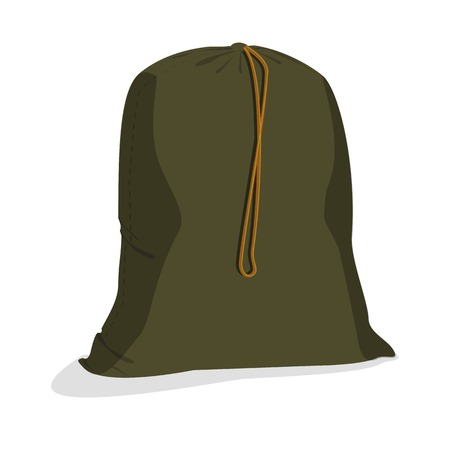 Illustration of military bag, military sackのイラスト素材