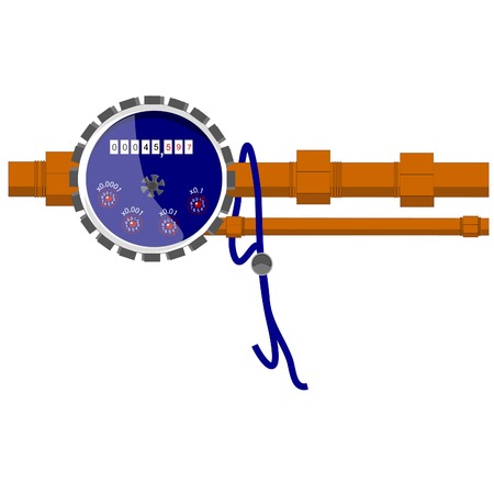 Illustration of counter, water counterのイラスト素材