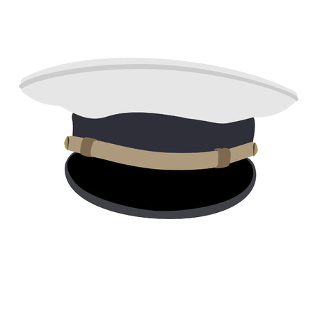 Illustration of navy cap, navy hat, navy cap isolated, cap, hatのイラスト素材