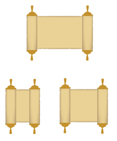 Paper roll, rolled paper, paper scroll, roll vectorのイラスト素材