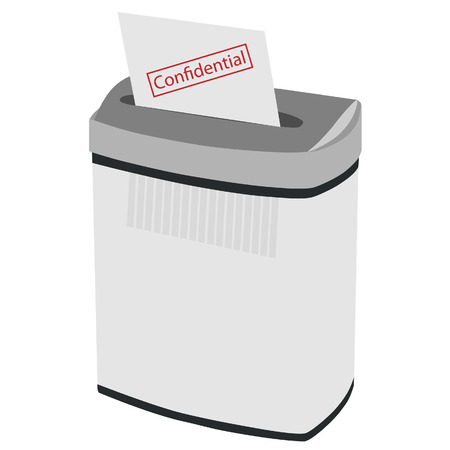 Shredder, paper shredder, document shredder, paper vector, shredder iconのイラスト素材