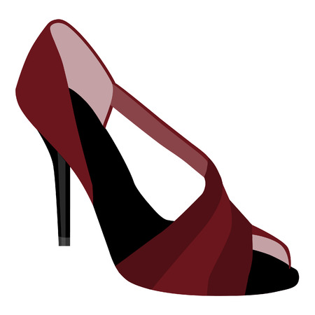 Woman shoes, shoes fashion, woman shoes isolatedのイラスト素材