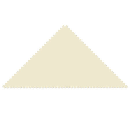 Triangular post stamp template. Empty postage stamp vector iconのイラスト素材