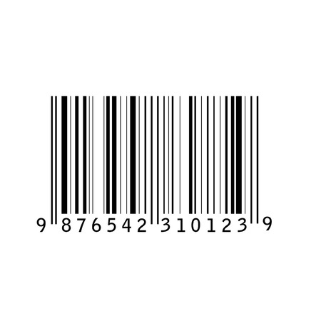 Bar code isolated vector illustration. Barcode icon. Bar code tag, stickerのイラスト素材