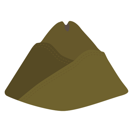 illustration military forage cap. Aviation uniform capのイラスト素材