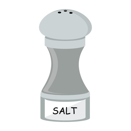 Salt raster icon. Salt shaker raster illustration. Seasoning for cookingの写真素材