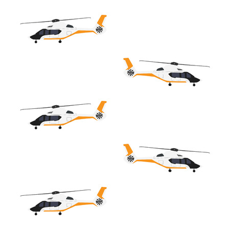 Vector illustration transport seamless pattern, background with helicopter.のイラスト素材