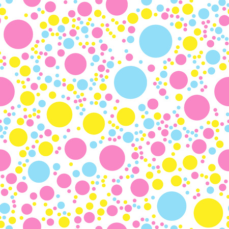 Abstract seamless pattern with circles. Geometry pattern for fabric. Textile background.のイラスト素材