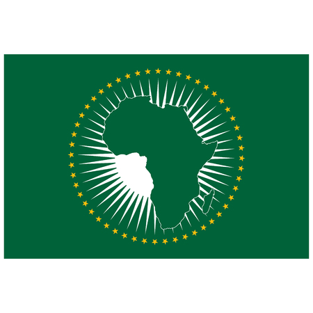 African Union flag iconのイラスト素材