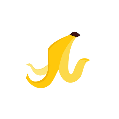Vector illustration banana peel iconのイラスト素材