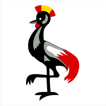 Illustration heraldic rooster illustration.のイラスト素材