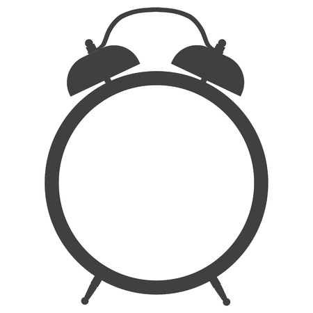 Alarm clock icon on a white backgroundのイラスト素材