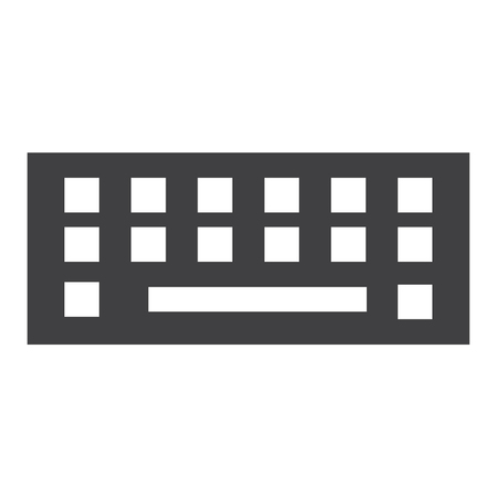 Keyboard vector icon isolated.  Keypad sign, symbolのイラスト素材