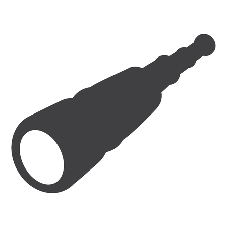 Spyglass vector icon isolated. Pirate binocularsのイラスト素材