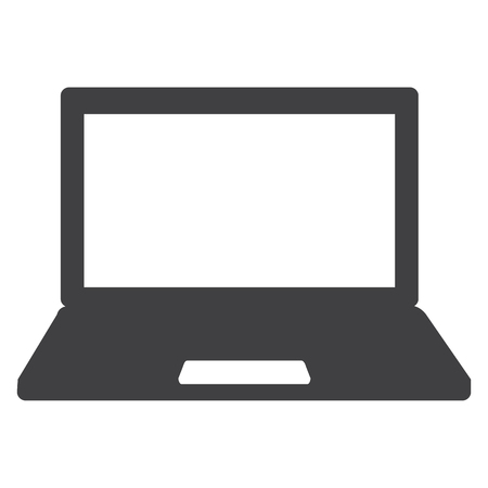 Laptop raster icon. Computer sign, symbolの写真素材