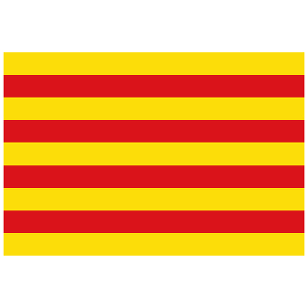 Vector flag of Catalonia. Catalonian flag. Autonomous community in Spainのイラスト素材
