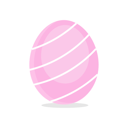 Spring holiday. Happy Easter eggs isolated on whiteのイラスト素材