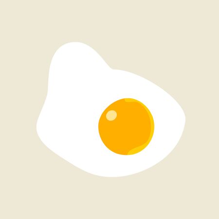 Fried egg top viewの写真素材