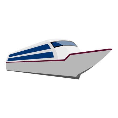 Ship motor boat design isolated on white background. Vectorのイラスト素材