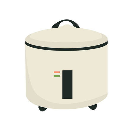 Rice cooker isolated on white background. Vectorのイラスト素材