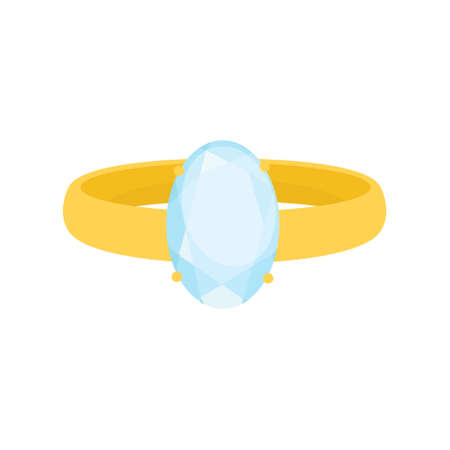 Diamond wedding ring. Jewelry design iconのイラスト素材