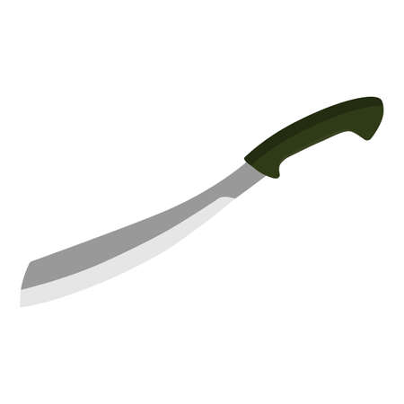 Machete vector isolated on white backgroundのイラスト素材