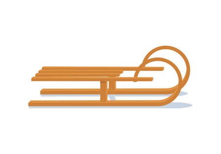 Sledge for children isolated on white background. Vectorのイラスト素材