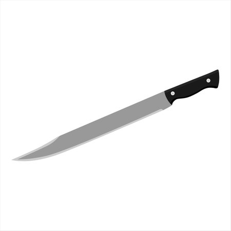 Machete vector isolated on white backgroundのイラスト素材