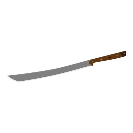 Machete vector isolated on white backgroundのイラスト素材