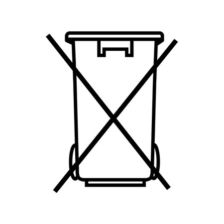 Do not throw in trashのイラスト素材