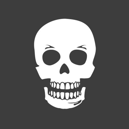 Hipster skullのイラスト素材