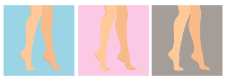 Elegant crossed womans legsのイラスト素材