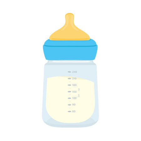 Baby milk bottle.のイラスト素材