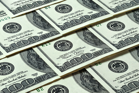 hundred-dollar billsの写真素材