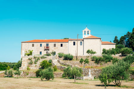 Monastery of Saint Eufemija in Kampor. Rab island, Croatia.の写真素材