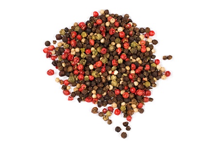 assorted  allspice isolated on white backgroundの写真素材