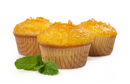cupcakes with orange jam isolated on white
の写真素材