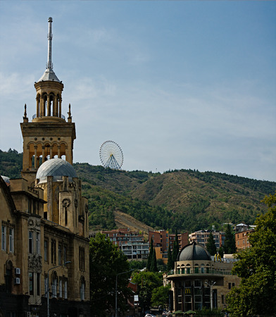 Architecture of Tbilisi, Georgia.の写真素材